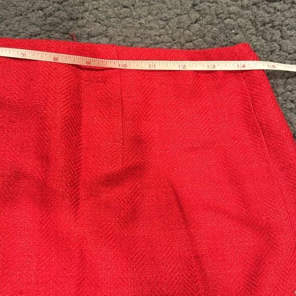 Kay Unger Red Mini Skirt Size 6 - Picture 3 of 6